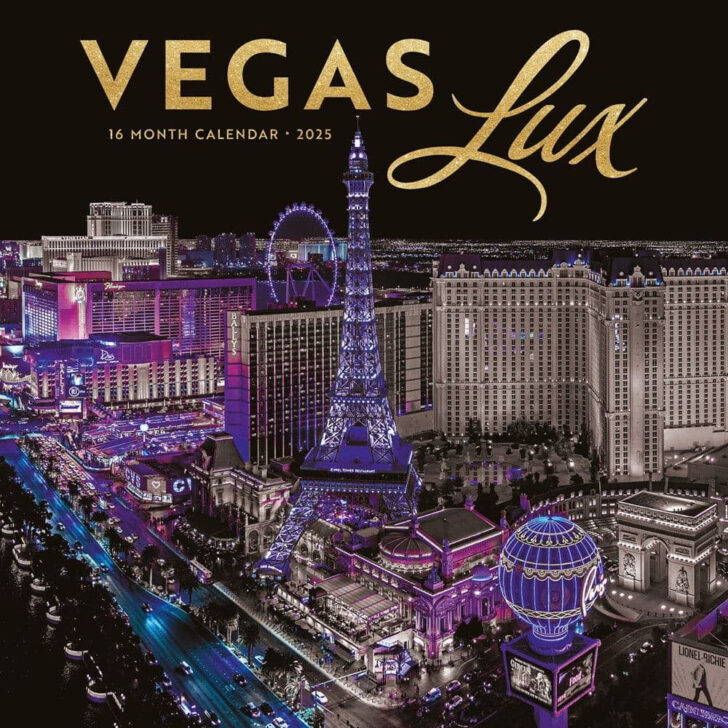 Vegas Lux 2025 Calendar Printable