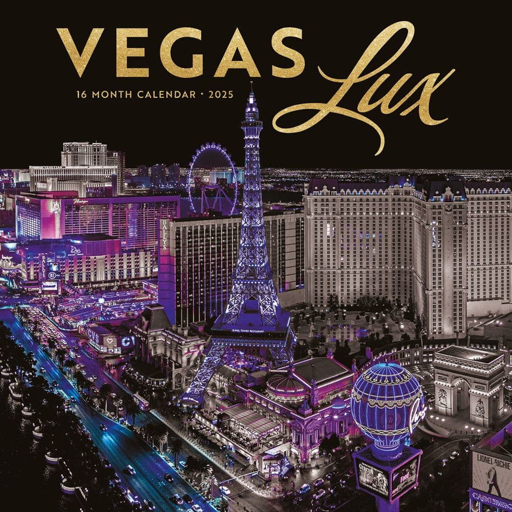 Las Vegas | 2025 12X24&amp;quot; (Hanging) Wall Calendar | Plastic-Free pertaining to Vegas Lux 2025 Calendar Printable