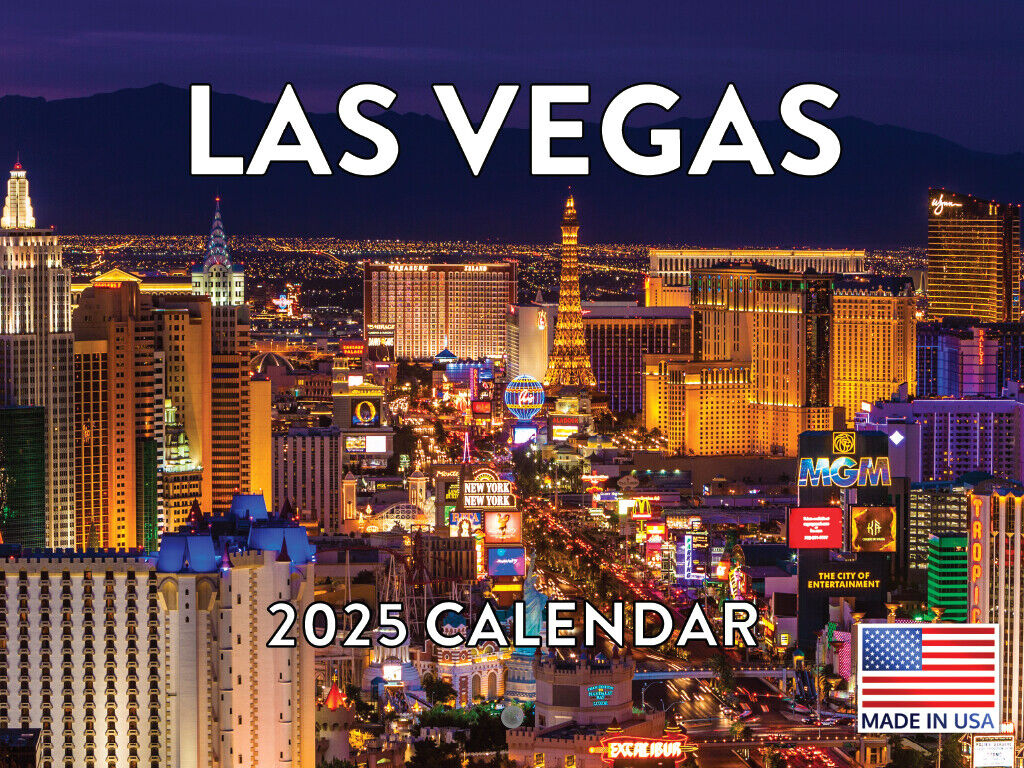 Las Vegas Calendar 2025 Monthly Wall Calender 12 Month | Ebay intended for Vegas Lux 2025 Calendar Printable