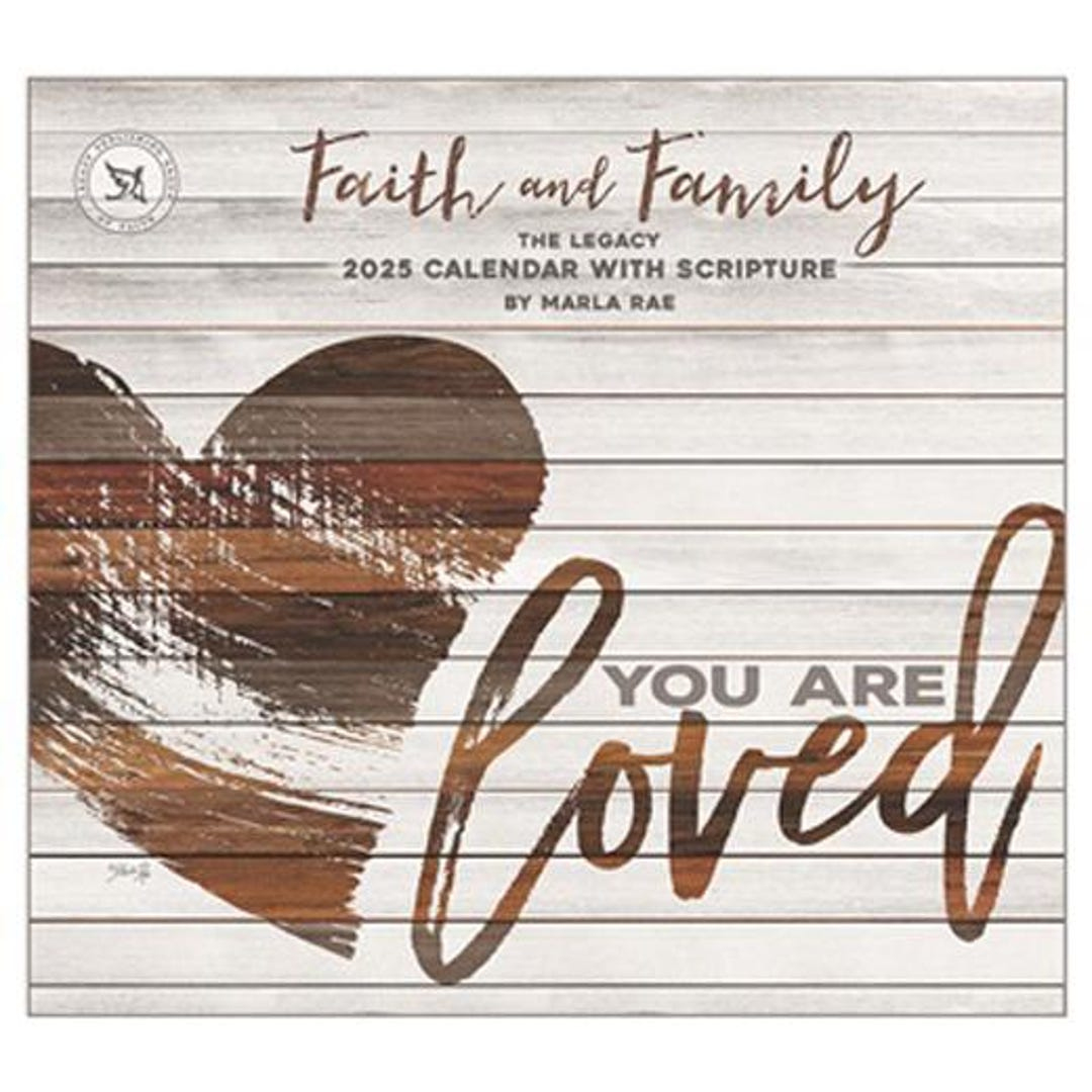 Legacy 2025 Calendar Faith And Family Calender Fits Wall Frame Scripture - Etsy throughout Words to Live By Marla Rae 2025 Calendar Printable