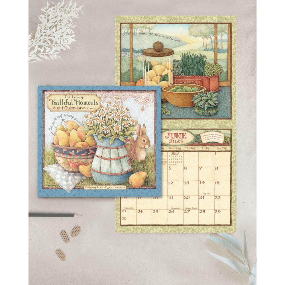 Legacy Publishing 13.66 X 12 In. Faithful Moments Wall Calendar within Faithful Moments Blowers 2025 Calendar Printable