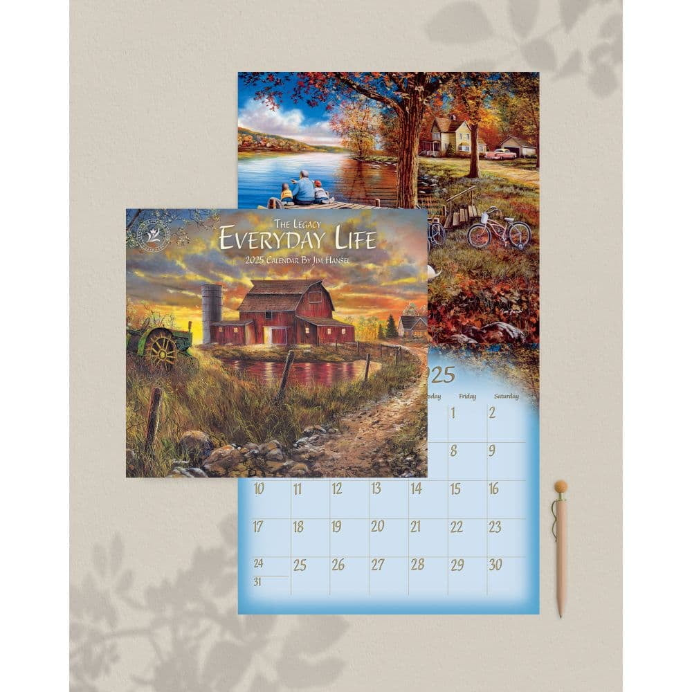 Legacy Publishing Group, Everyday Lifejim Hansel 2025 Wall Calendar in Everyday Life By Jim Hansel 2025 Calendar Printable