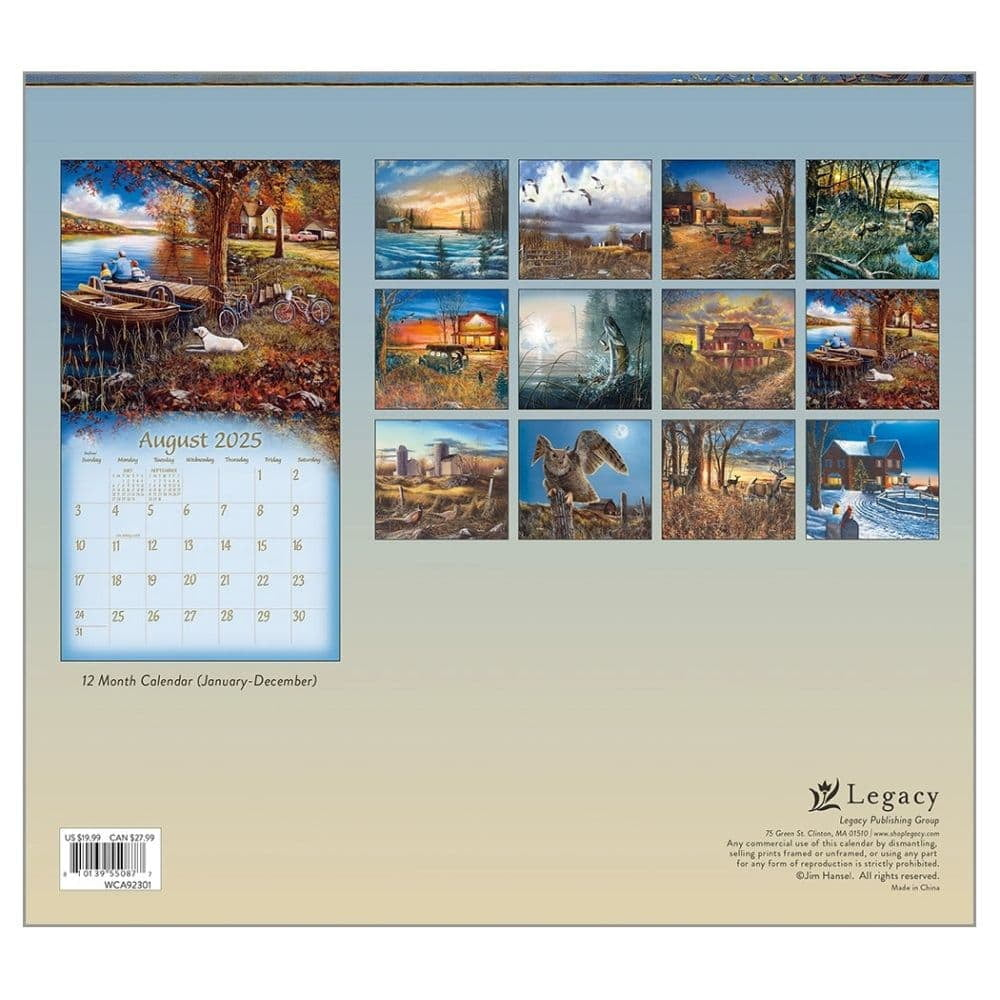 Legacy Publishing Group, Everyday Lifejim Hansel 2025 Wall Calendar within Everyday Life By Jim Hansel 2025 Calendar Printable