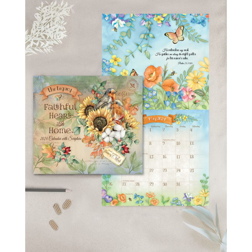Legacy Publishing Group, Faithful Heart And Home 2024 Wall Calendar within Faithful Heart and Home 2025 Calendar Printable