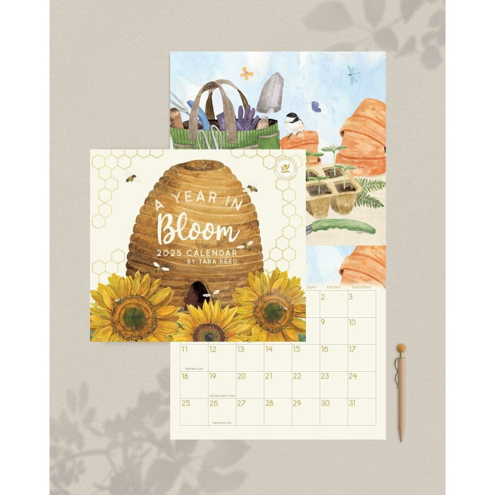 Legacy Publishing Group, Year In Bloom 2025 Wall Calendar intended for Watercolors By Judy Buswell 2025 Calendar Printable