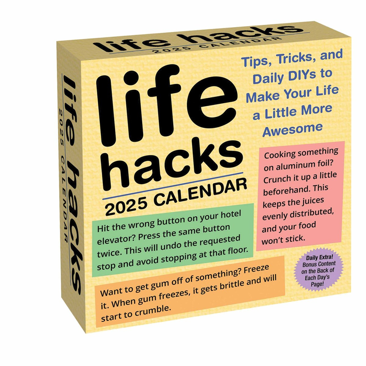 Life Hacks Desk Calendar 2025 throughout Hacks Of Life 2025 Calendar Printable