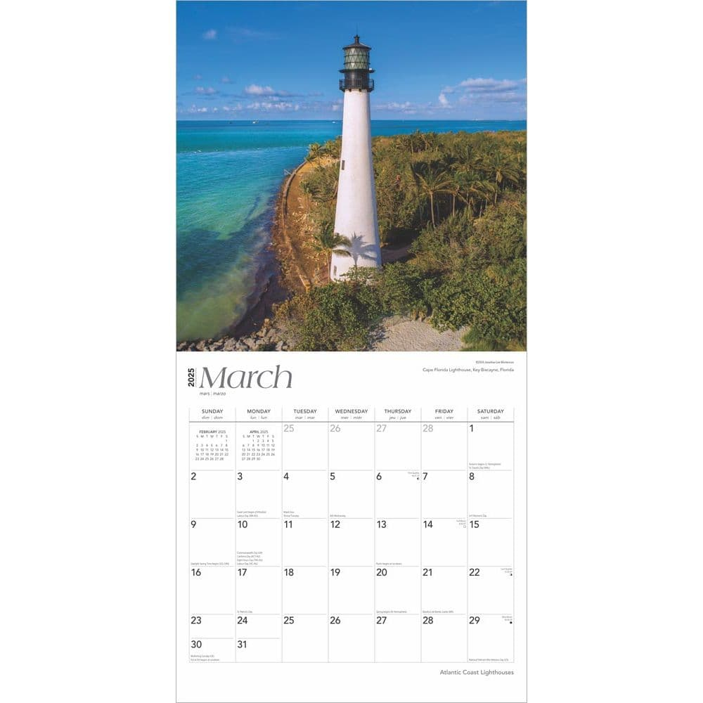 Lighthouses Atlantic Coast 2025 Wall Calendar with regard to Lighthouses Atlantic Coast 2025 Calendar Printable