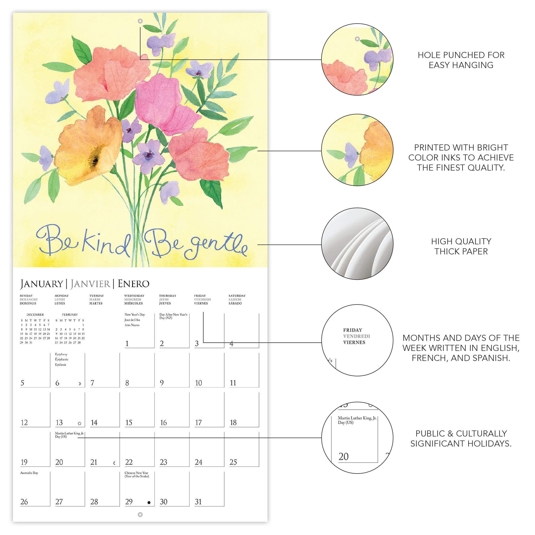 Live, Laugh, Love | 2025 7 X 14 Inch Monthly Mini Wall Calendar in Live Laugh Love 2025 Calendar Printable