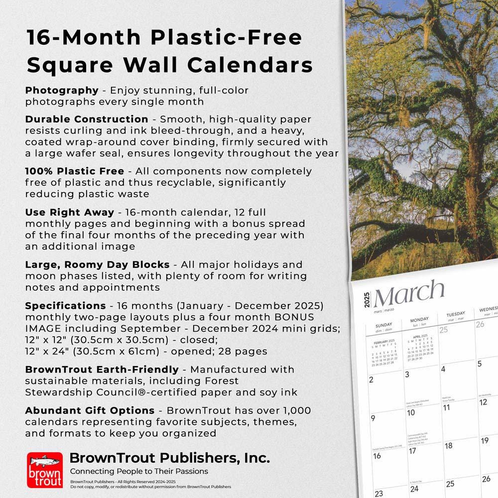 Louisiana Wild &amp;amp; Scenic | 2025 12 X 24 Inch Monthly Square Wall with Louisiana Wild and Scenic 2025 Calendar Printable