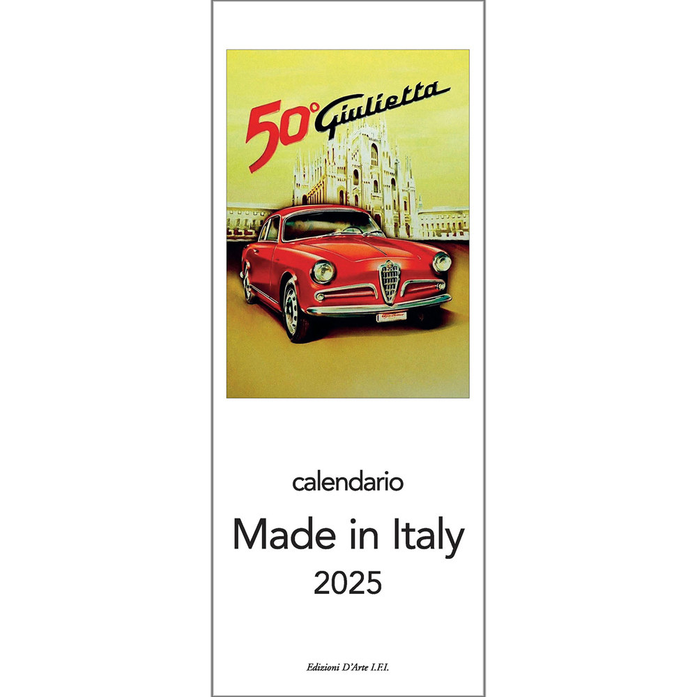 Made In Italy Slim Wall Calendar 2025 with regard to Classic Italy 2025 Calendar Printable