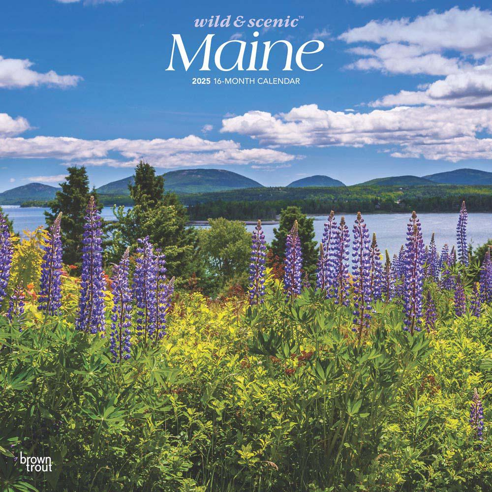 Maine Wild &amp;amp; Scenic | 2025 12 X 24 Inch Monthly Square Wall intended for Kentucky Wild And Scenic 2025 Calendar Printable