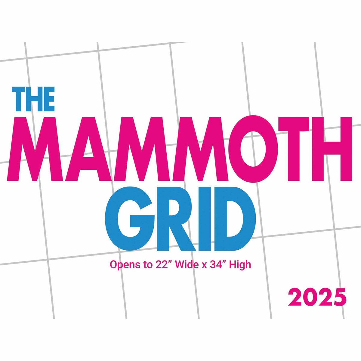 Mammoth Grid Super Deluxe Calendar 2025 throughout Mammoth Grid 2025 Calendar Printable