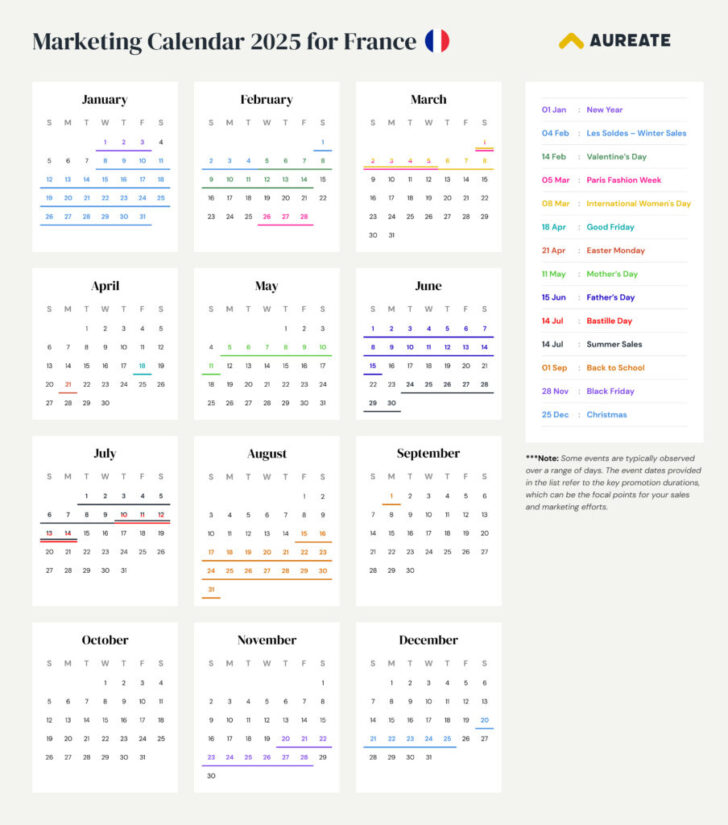 Paris 2025 Calendar Printable