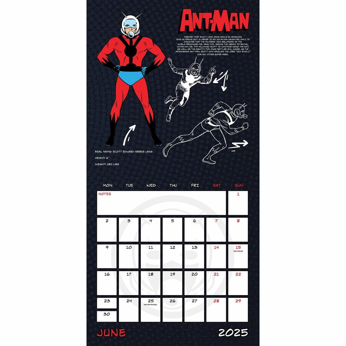 Marvel Comics Calendar 2025 intended for Marvel History 2025 Calendar Printable