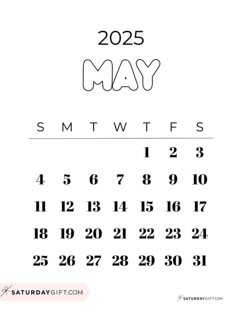 May 2025 Calendar - 23 Cute &amp;amp; Free Printables pertaining to Friendship Is One Of Lifes Greatest Gifts 2025 Calendar Printable