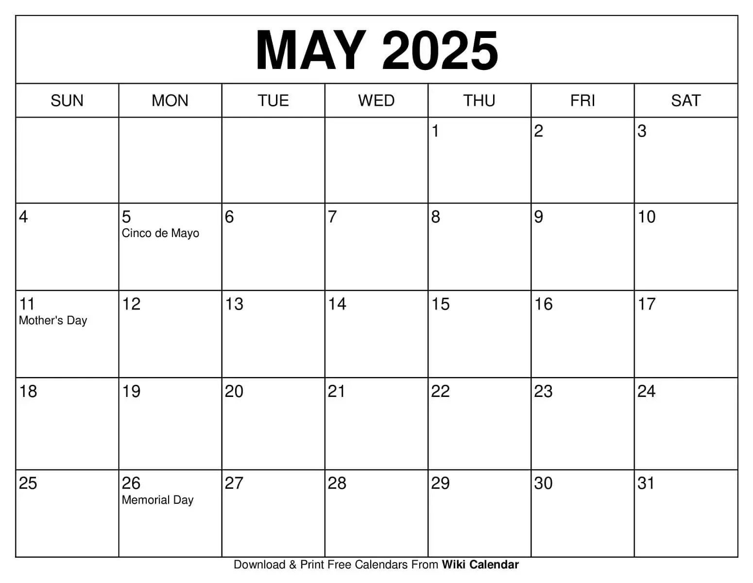 May 2025 Calendar - Printable Templates &amp;amp; More intended for Totally 90s 2025 Calendar Printable