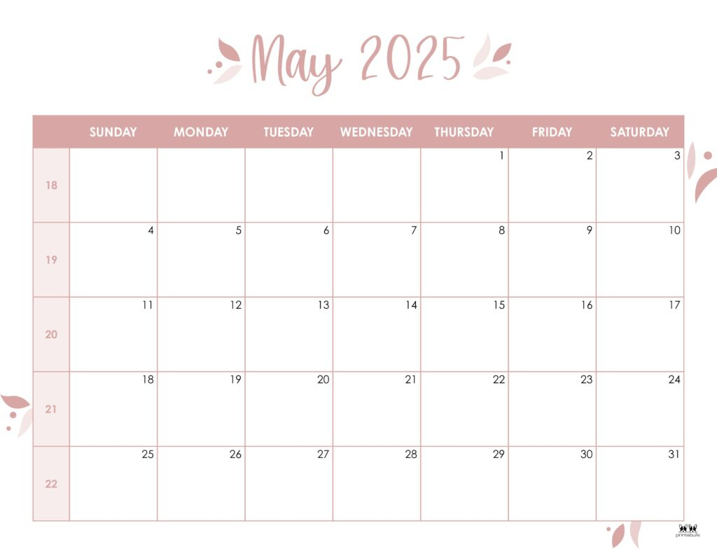 May 2025 Calendars - 107 Free Printables | Printabulls for Twin Cities Events 2025 Calendar Printable