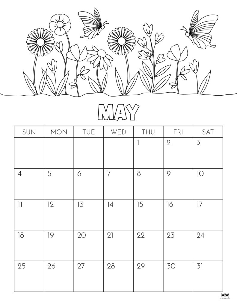 May 2025 Calendars - 107 Free Printables | Printabulls with Kids Plan It 2025 Calendar Printable