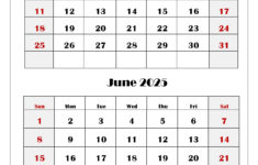 May And June 2025 Calendar Printable Pdf | Two Months Calendar for Calendar 2025 May June