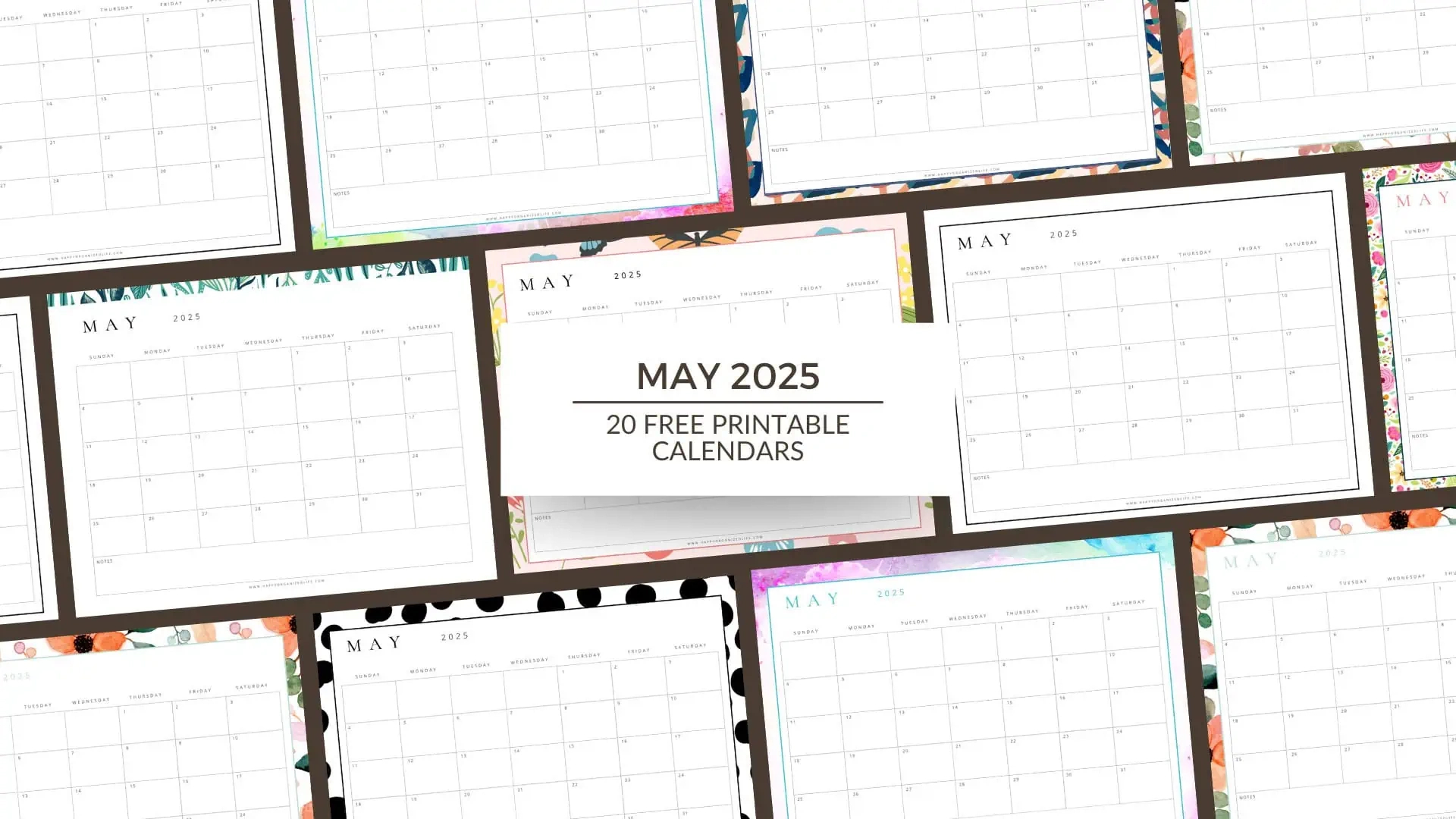 May Calendar For 2025 - 20 Free Printable Designs throughout My Old Kentucky Home 2025 Calendar Printable