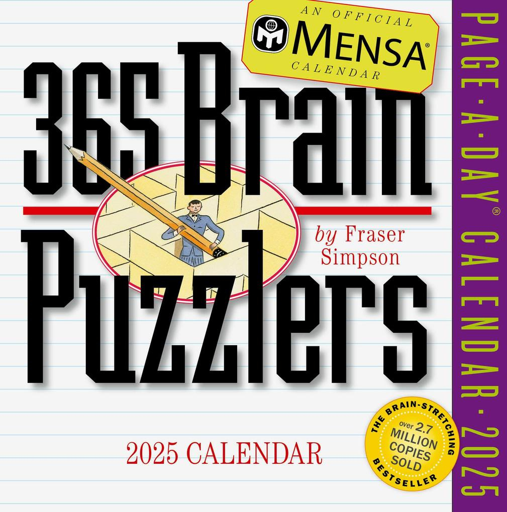 Mensa(R) 365 Brain Puzzlers Page-A-Day(R) Calendar 2025 with regard to Mensa Brain Puzzlers 2025 Calendar Printable