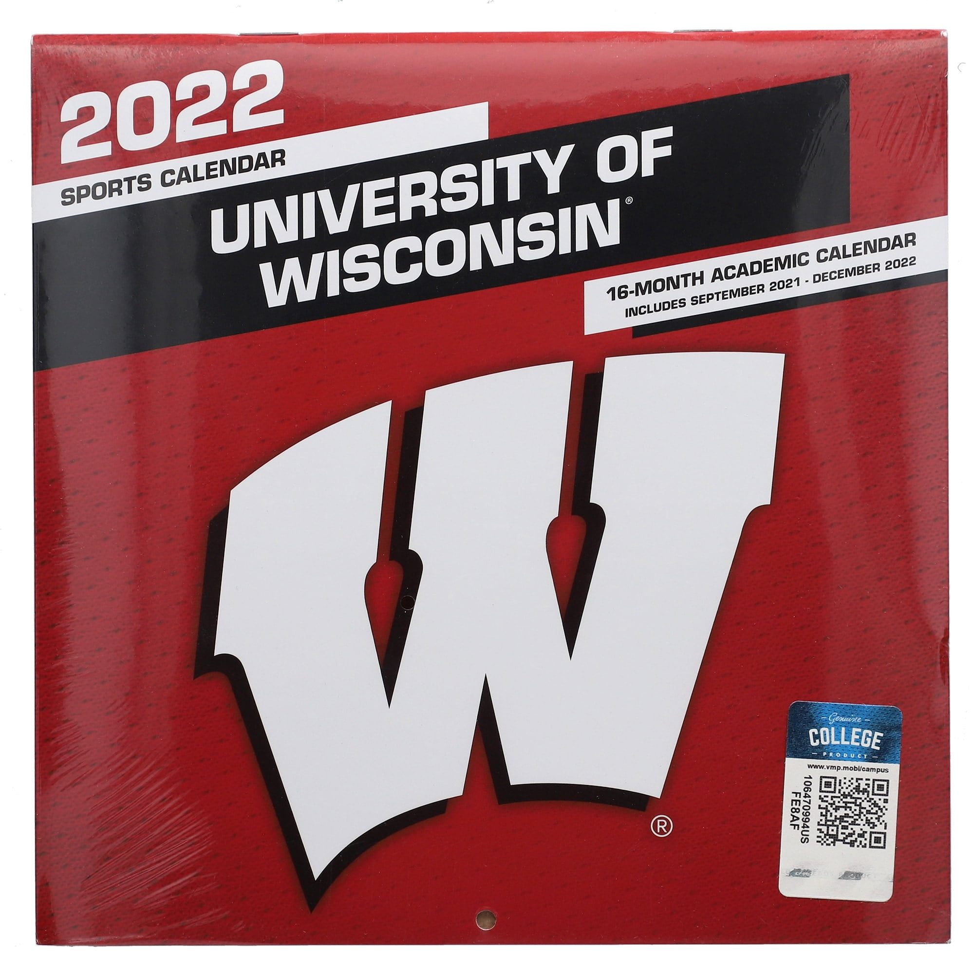 Mini Wall Calendar in Col Wisconsin Badgers 2025 Calendar Printable