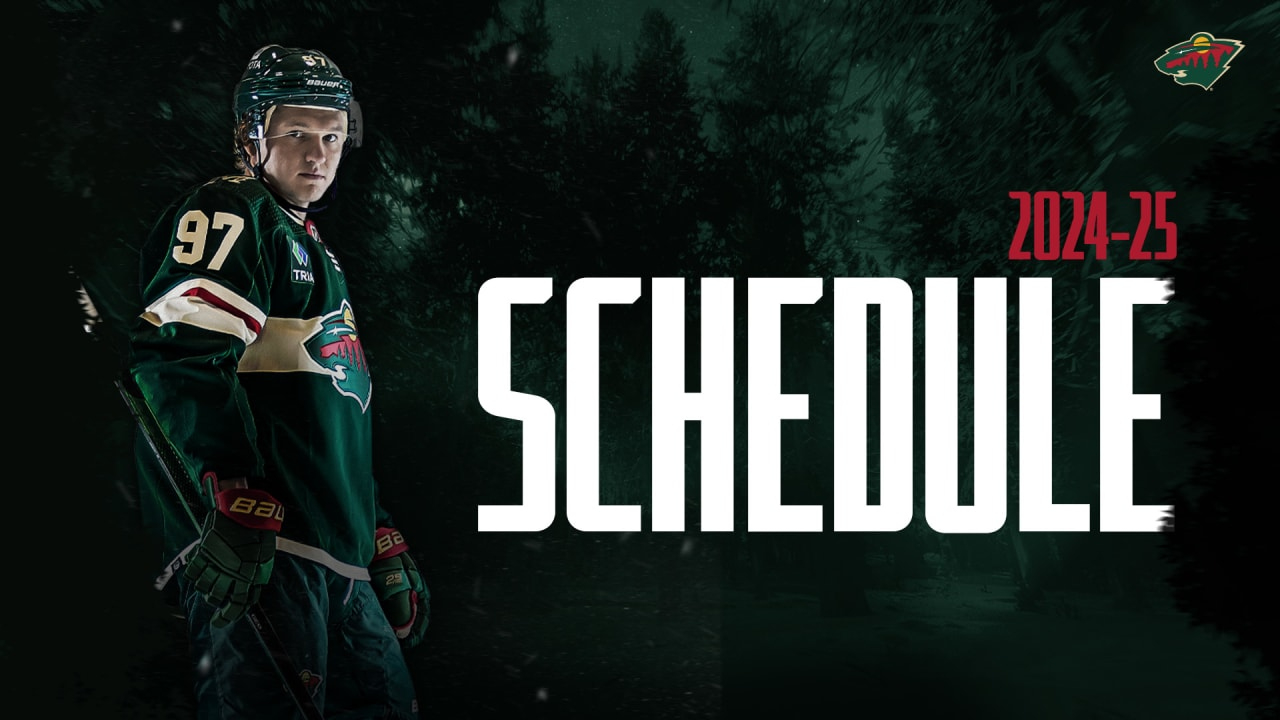Minnesota Wild Announces 2024-25 Regular Season Schedule pertaining to Nhl Minnesota Wild 2025 Calendar Printable