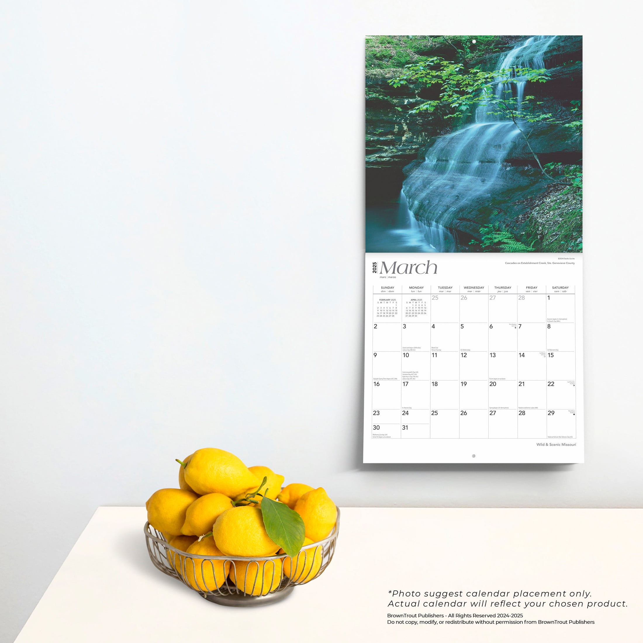 Missouri Wild &amp;amp; Scenic | 2025 12X24&amp;quot; (Hanging) Wall Calendar | Browntrout inside Missouri Wild And Scenic 2025 Calendar Printable