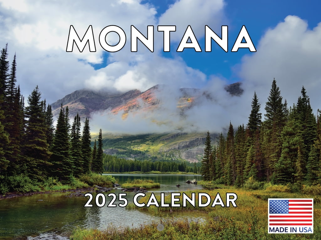 Montana Calendar 2025 Monthly Wall Calender 12 Month | American Made In The Usa regarding Montana Wild and Scenic 2025 Calendar Printable