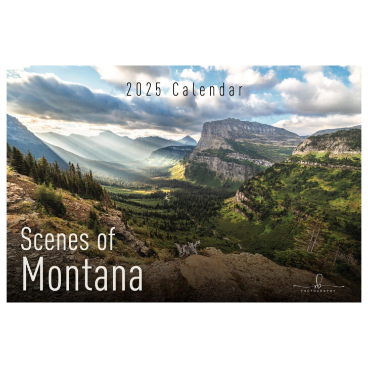 Montana Wild and Scenic 2025 Calendar Printable