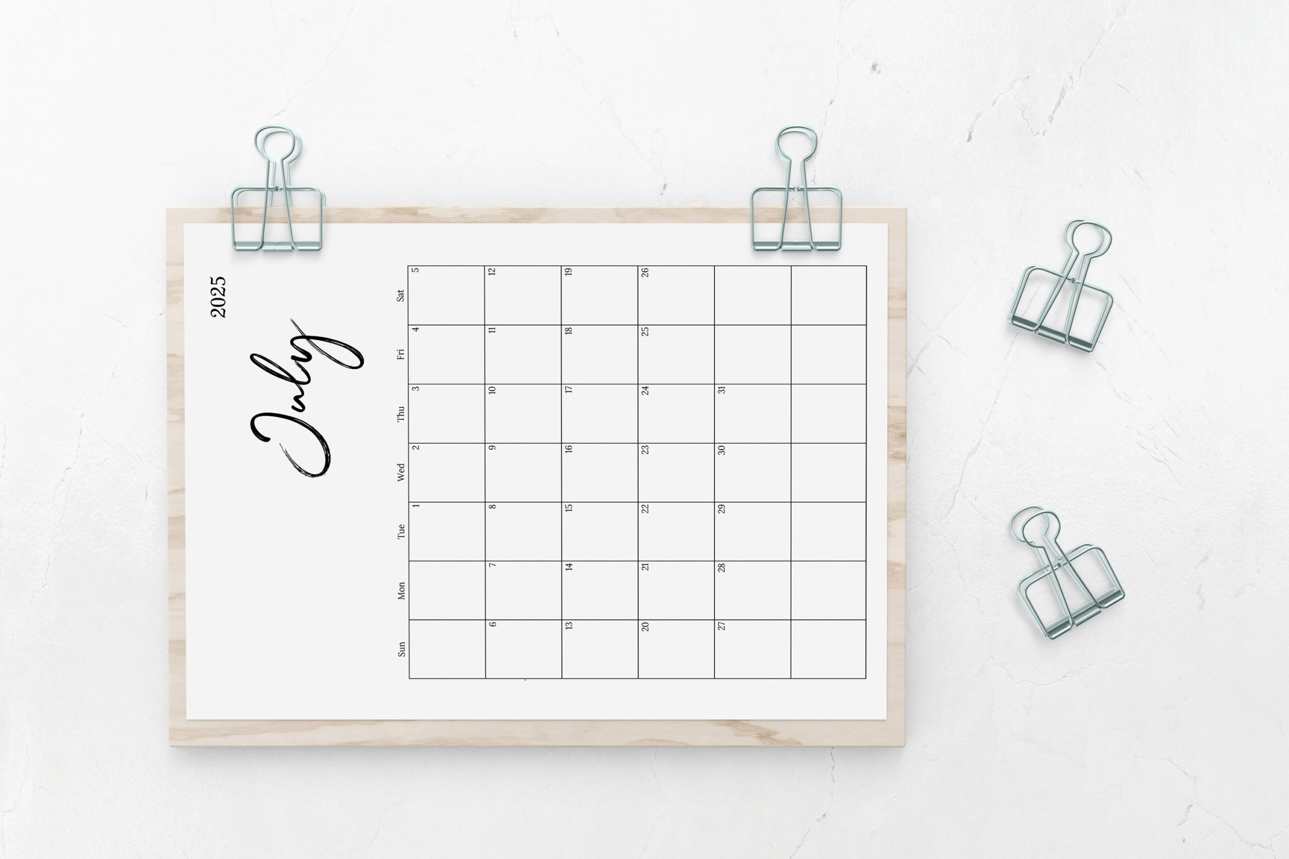 Monthly Printable Calendar Planner 2024 / 2025 / 2026 inside Cross Stitch Lyrics 2025 Calendar Printable