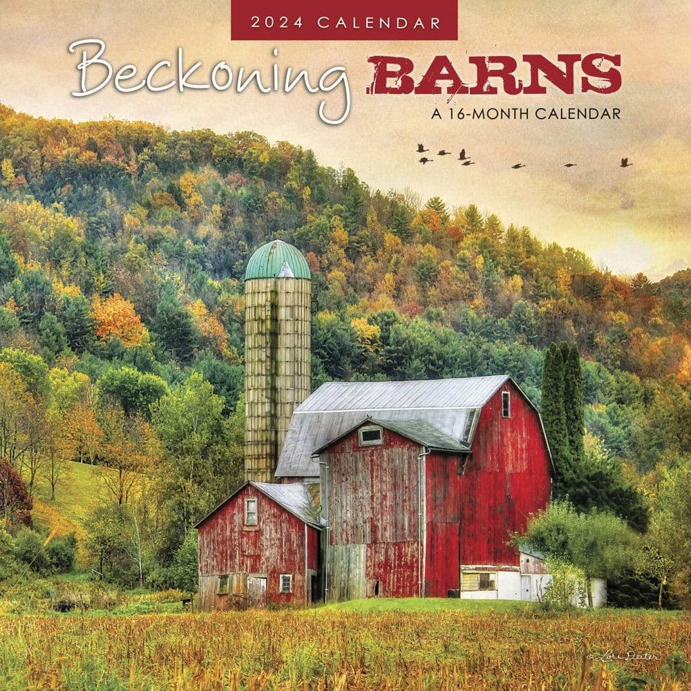 More Folk Art in Beckoning Barns 2025 Calendar Printable