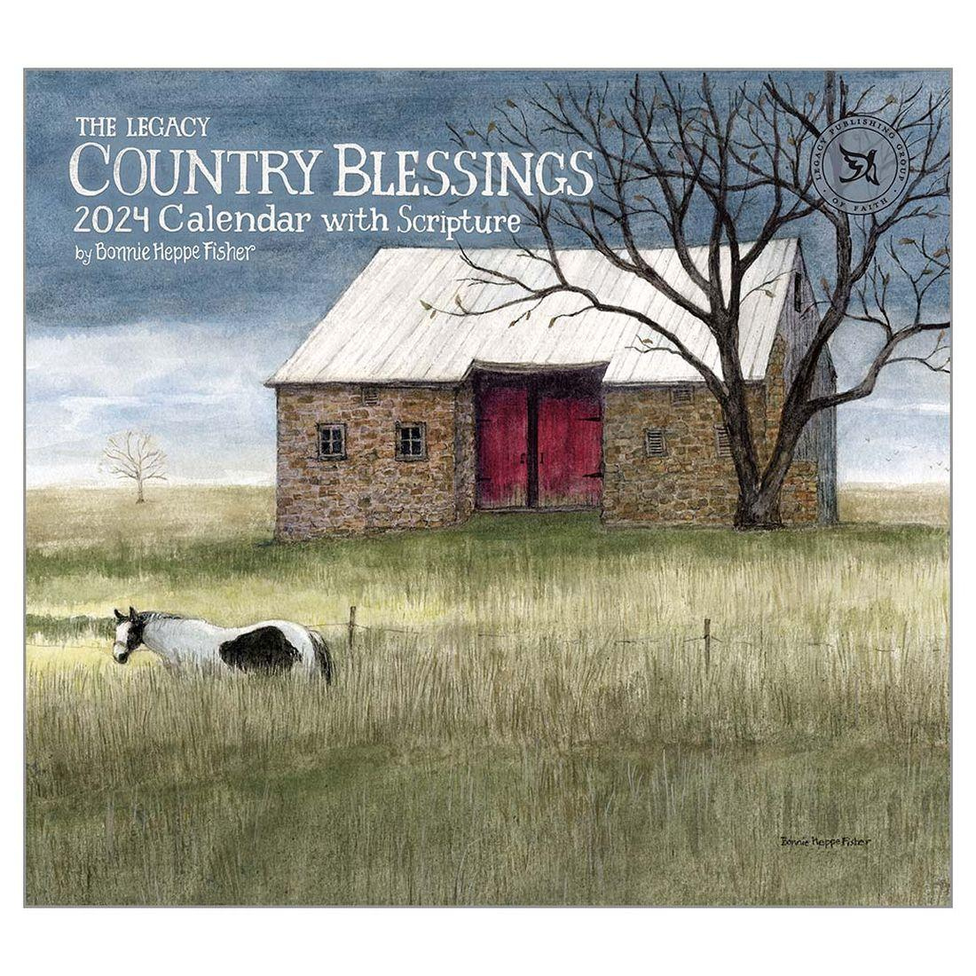 More Folk Art with Country Blessings By Bonnie Heppe Fisher 2025 Calendar Printable