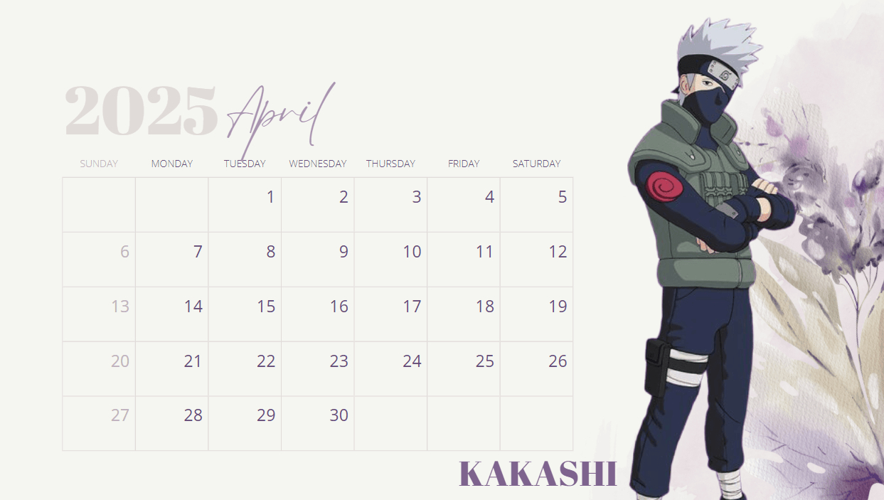 Naruto Calendar 2025Leotiempo70 - Raket.ph within Naruto 2025 Calendar Printable