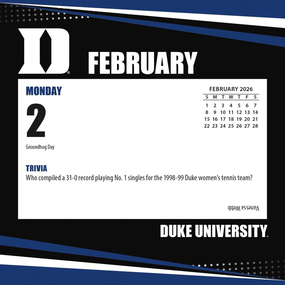 Ncaa Duke Blue Devils 2026 Desk Calendar - Calendars pertaining to Col Duke Blue Devils 2025 Calendar Printable