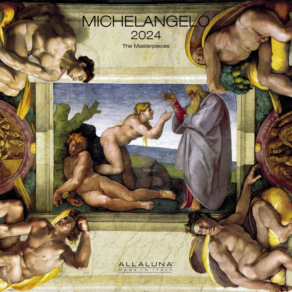 Nelson Line, Michelangelo 2025 Wall Calendar - Walmart inside Michelangelo 2025 Calendar Printable