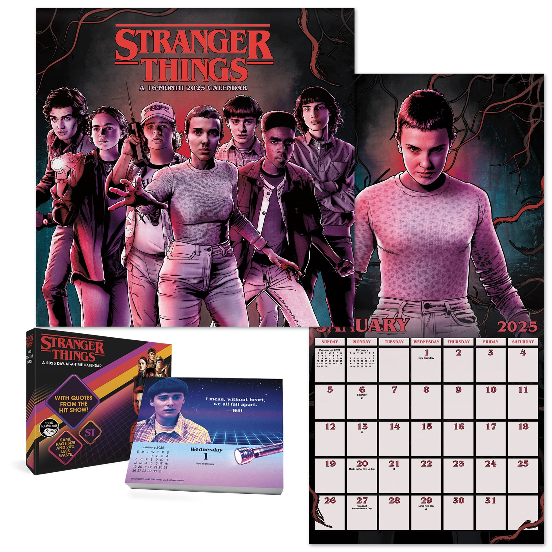 Netflix Stranger Things 4 2025 Calendar And Daily Desk Box regarding Stranger Things 2025 Calendar Printable