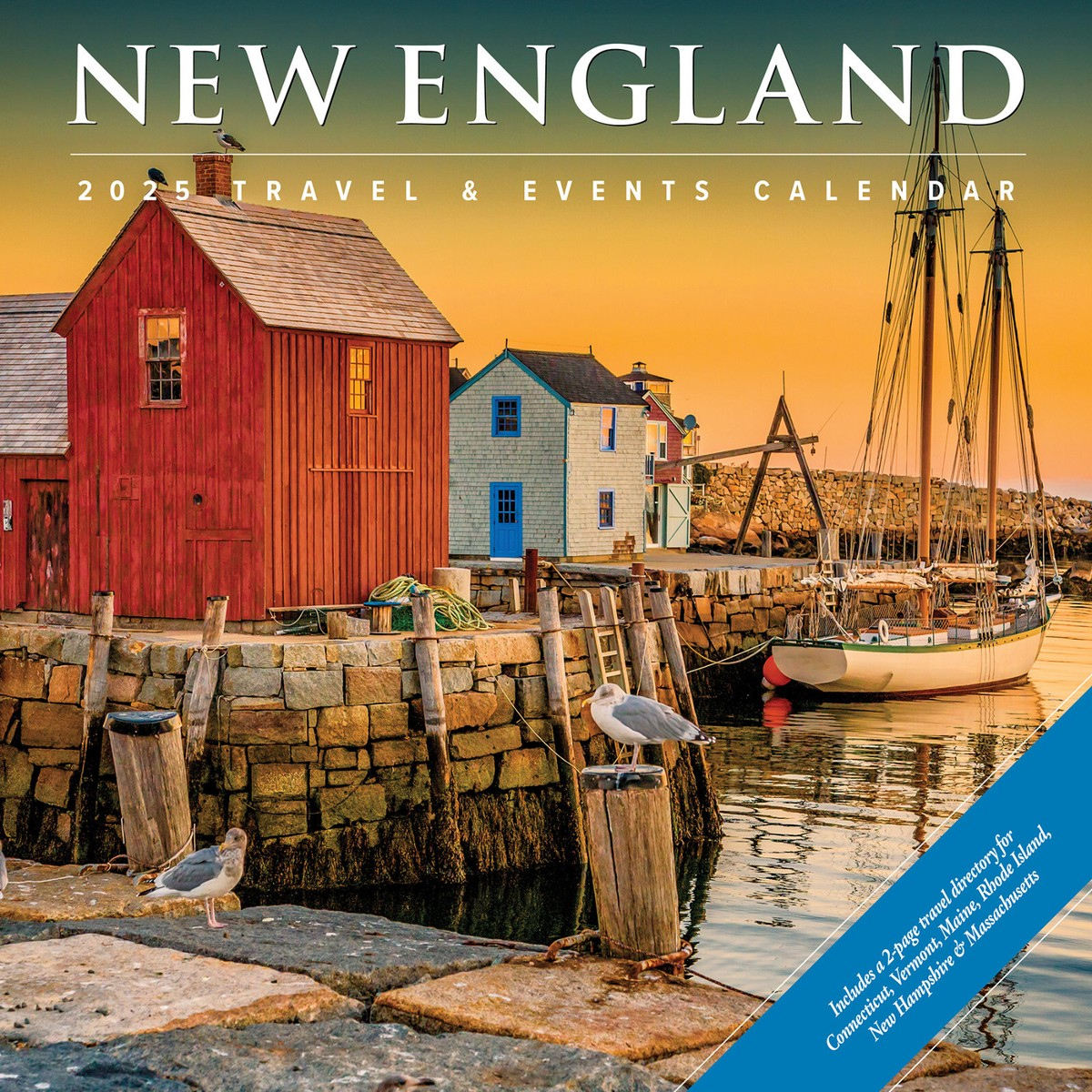New England 2025 12&amp;quot; X 12&amp;quot; Wall Calendar (Free Shipping) | Ebay with regard to Wisconsin Travel And Events 2025 Calendar Printable