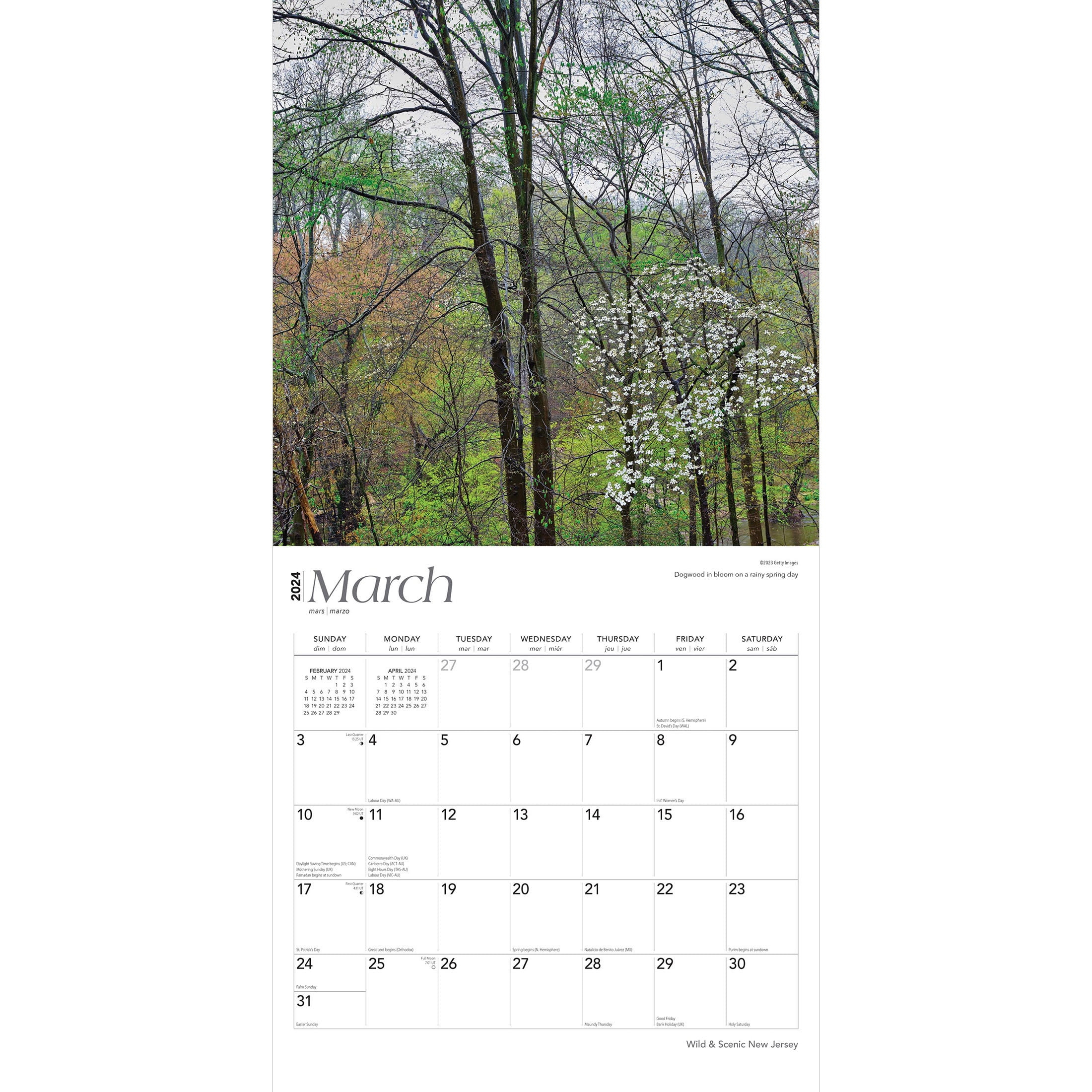 New Jersey Wild &amp;amp; Scenic | 2024 12X24&amp;quot; (Hanging) Wall Calendar inside New Jersey Wild And Scenic 2025 Calendar Printable