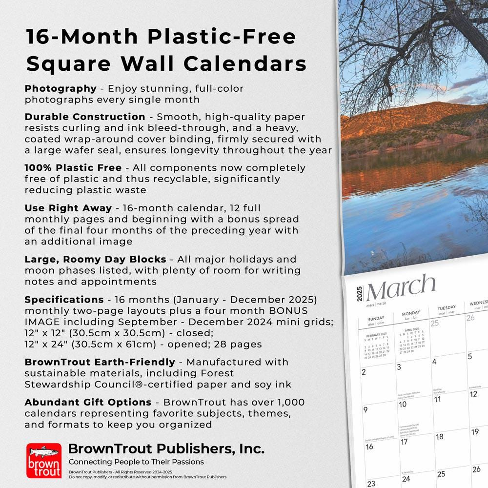 New Mexico Wild &amp;amp; Scenic | 2025 12 X 24 Inch Monthly Square Wall for New Mexico Wild And Scenic 2025 Calendar Printable