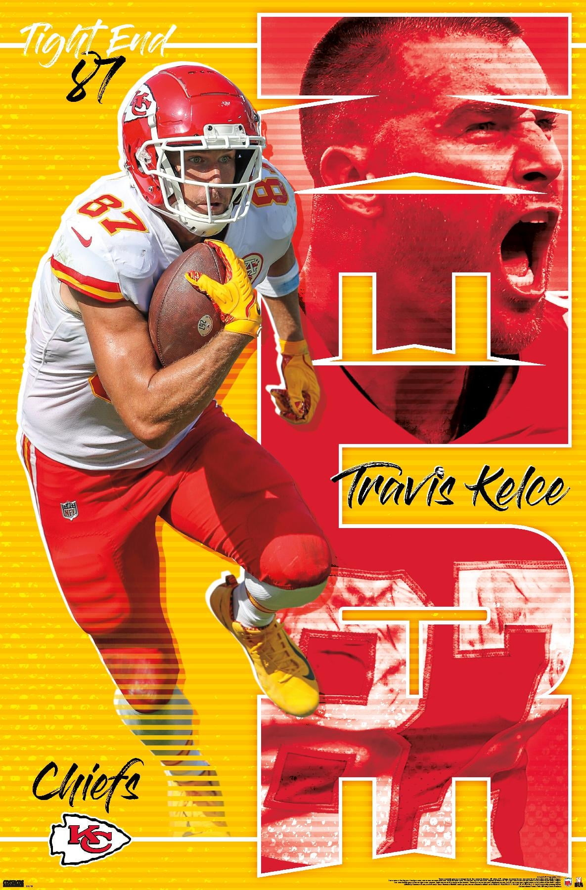 Nfl Kansas City Chiefs - Travis Kelce 22 Wall Poster, 22.375&amp;quot; X 34&amp;quot; within Nfl Travis Kelce 2025 Calendar Printable