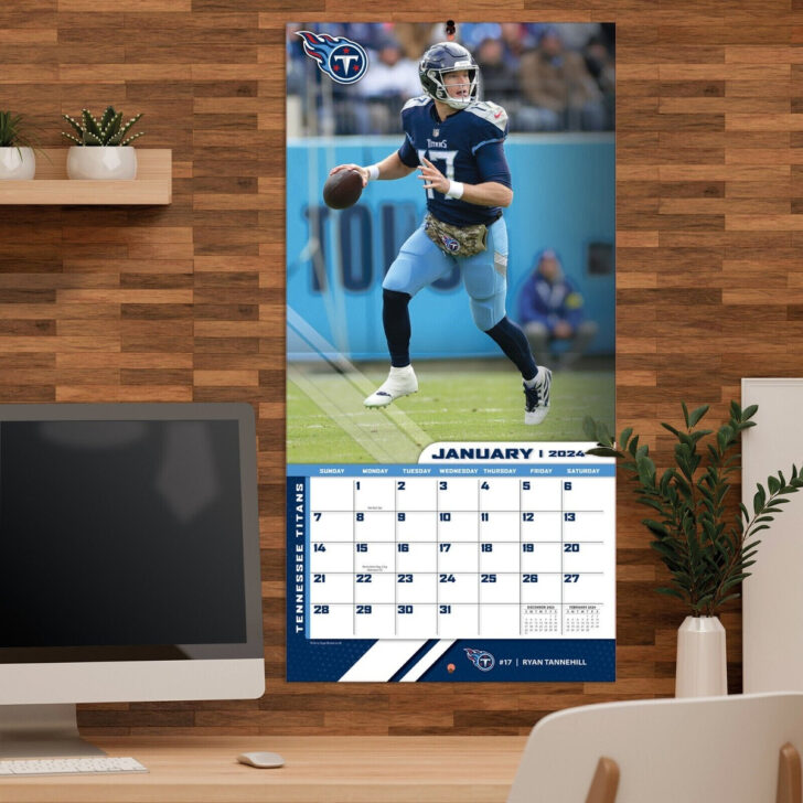 NFL Tennessee Titans 2025 Calendar Printable