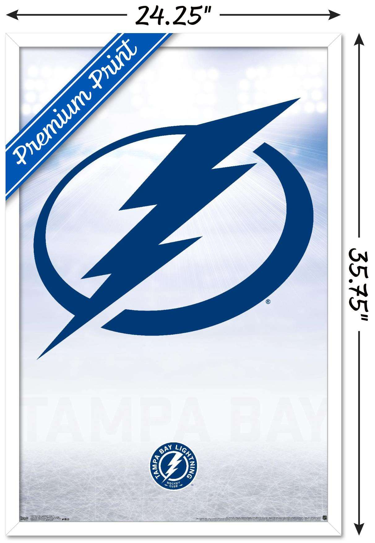 Nhl Tampa Bay Lightning - Logo Poster | Ebay in Nhl Tampa Bay Lightning 2025 Calendar Printable