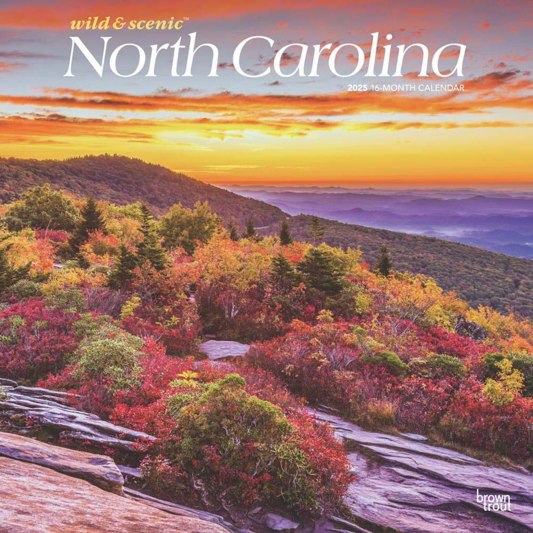 North Carolina Wild &amp;amp; Scenic 2025 12 X 24 Inch Monthly Square Wall with regard to New York Wild and Scenic 2025 Calendar Printable