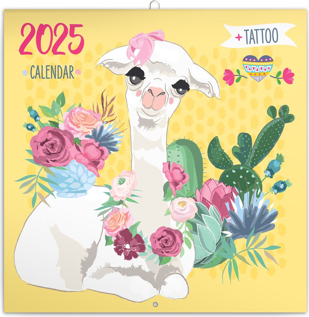 Notizkalender Happy Llamas 2025, 30 X 30 Cm | Kaufland.de within Llamas 2025 Calendar Printable