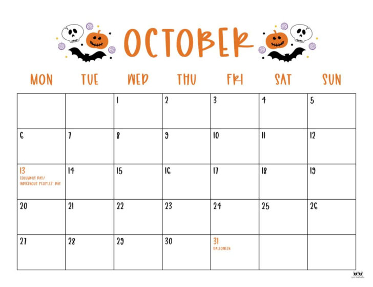 Candies 2025 Calendar Printable