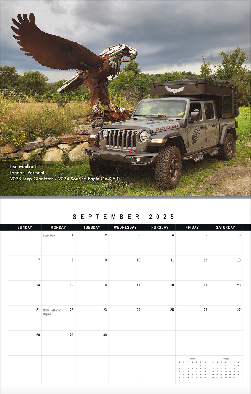 On Sale Now: 2025 Truck Camper Magazine Calendar - Truck Camper pertaining to Jeep 2025 Calendar Printable