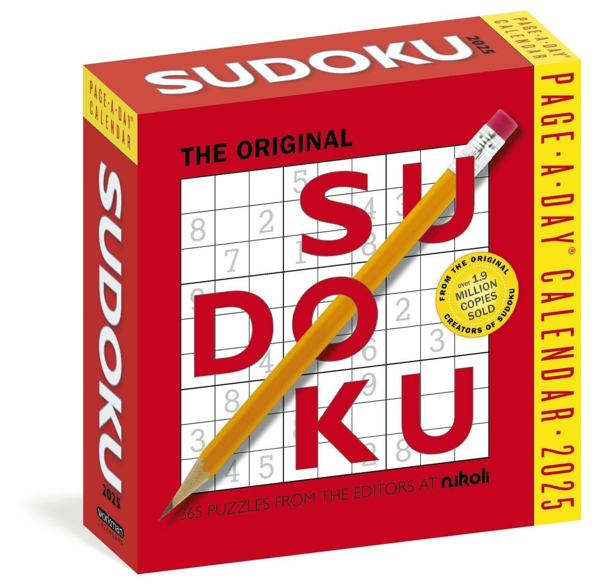 Original Sudoku Page-A-Day(R) Calendar 2025 in Sudoku 2025 Calendar Printable