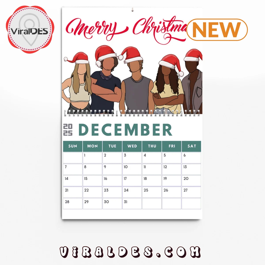 Outer Banks Drama Series 2025 New Year Calendar - Viraldes Store in Outer Banks 2025 Calendar Printable