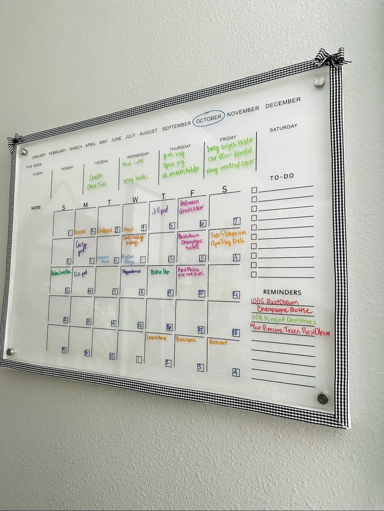 Oversized Dry Erase Acrylic Wall Calendar For Tracking Your with regard to Bissell 2025 Calendar Printable